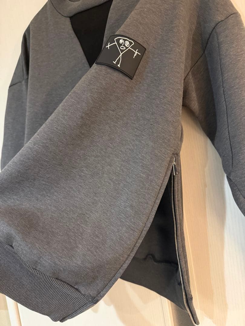 PLAN C プランシー サイドジッププルオーバー スウェット ビアンカ