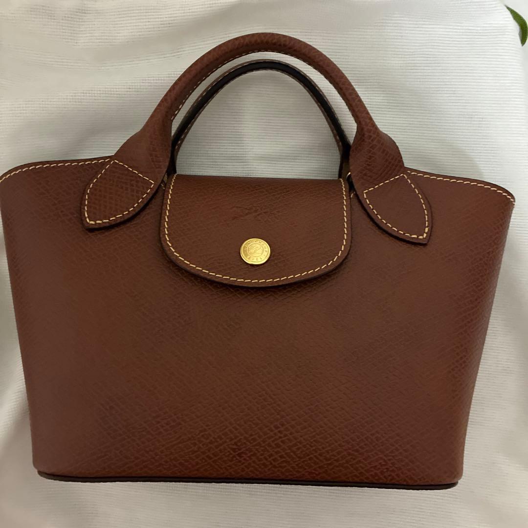 ロンシャン　エピュレ　XS ショルダーバッグ　ブラウン　ÉPURE レザー