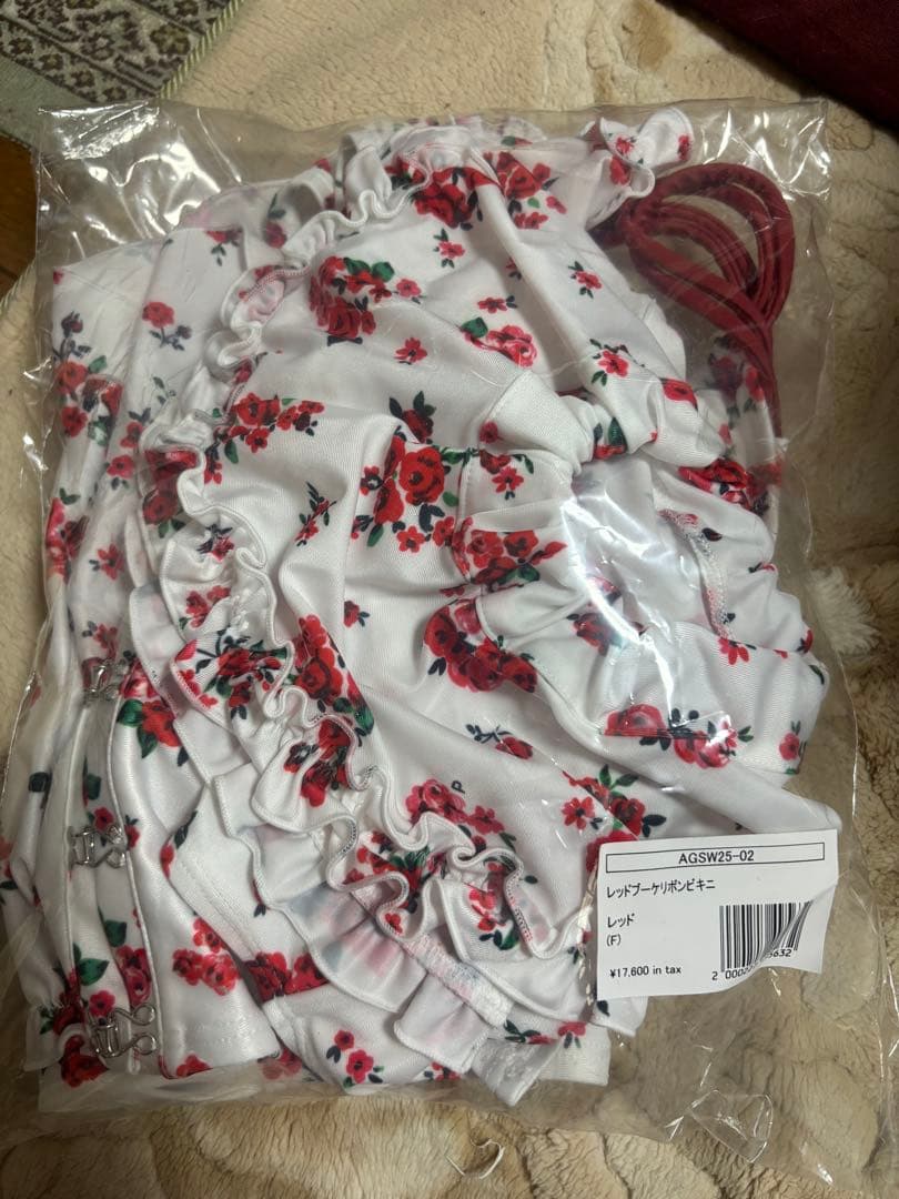 poppy RED BOUQUET RIBBON BIKINI あさぎーにょ