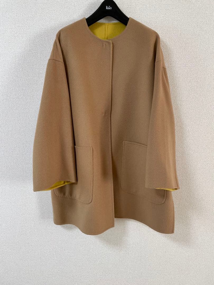 UNITED ARROWS ユナイテッドアローズ リバーシブルノーカラーコート