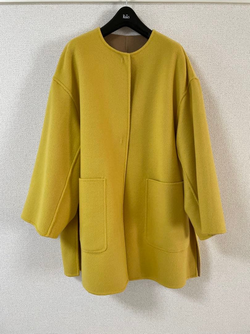 UNITED ARROWS ユナイテッドアローズ リバーシブルノーカラーコート