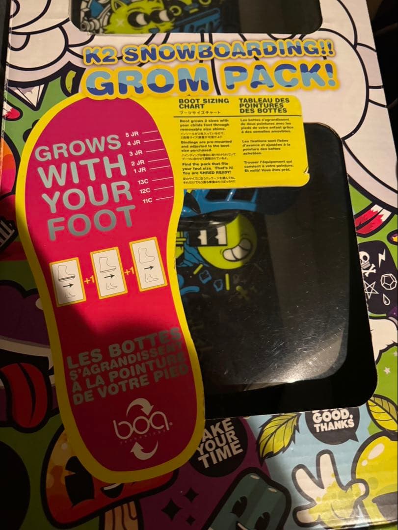 100センチ　Grom Pack 子供用スノーボード