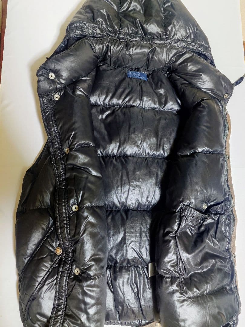 POLO ラルフローレン　メンズ　ブラック　ダウンベスト　XL　ヴィンテージ