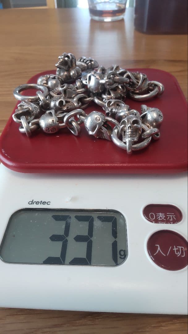 シルバーアクセサリー3点セット、ウォレットチェーン、ブレスレット、リング