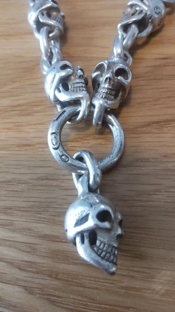 シルバーアクセサリー3点セット、ウォレットチェーン、ブレスレット、リング