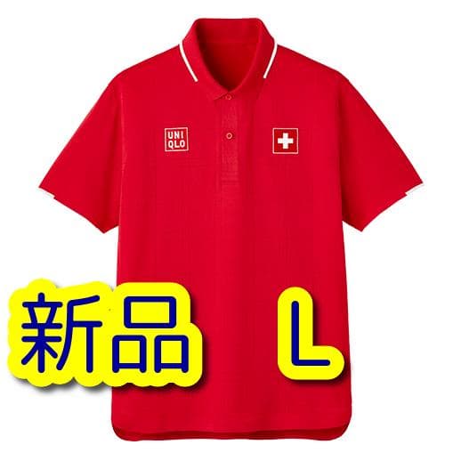 新品　ユニクロ　テニス　ウェア　オリンピック　ロジャーフェデラー　スイス　L