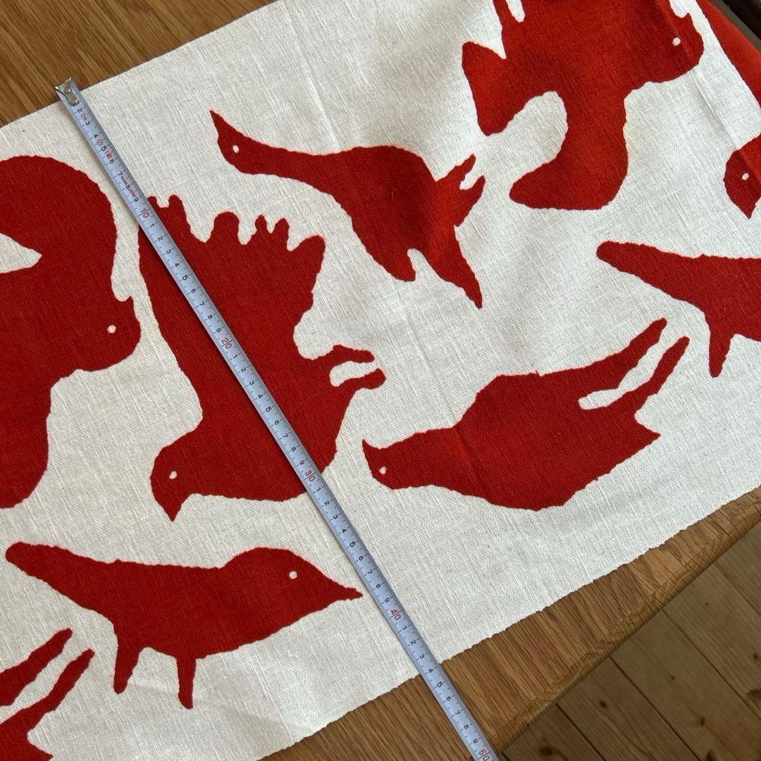 柚木沙弥郎　型染布　鳥　専用