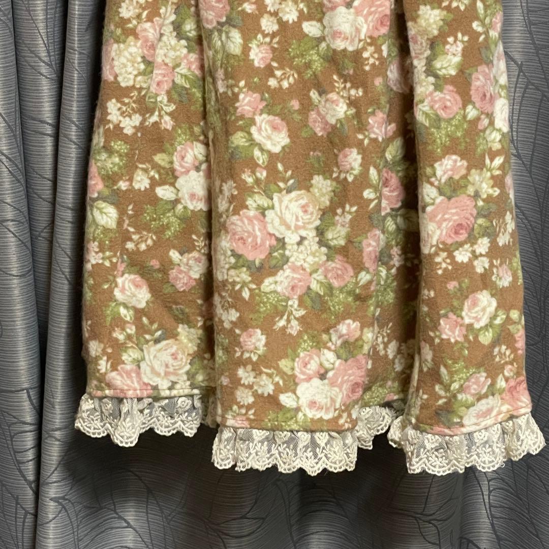 LIZ LISA 花柄 ジャンスカワンピース ピンクベージュ 入手困難