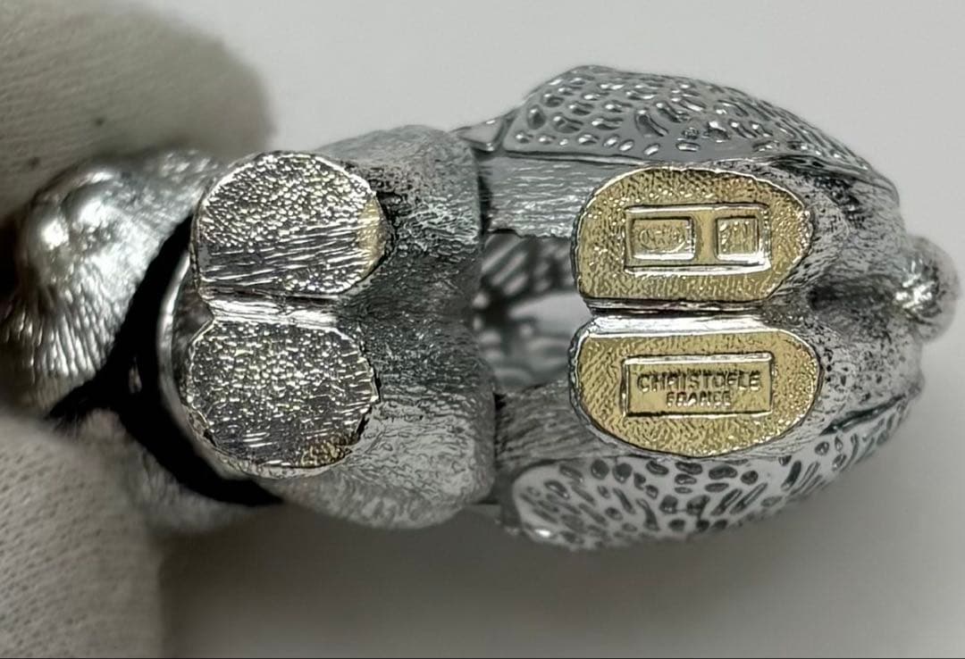 Christofle クリストフル フィギュリン 子猫 透かし 箱付