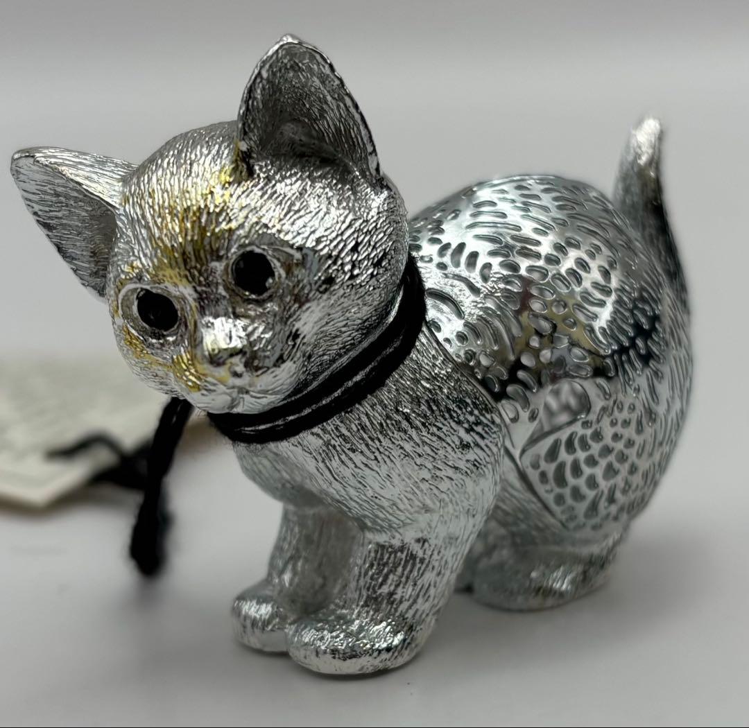 Christofle クリストフル フィギュリン 子猫 透かし 箱付