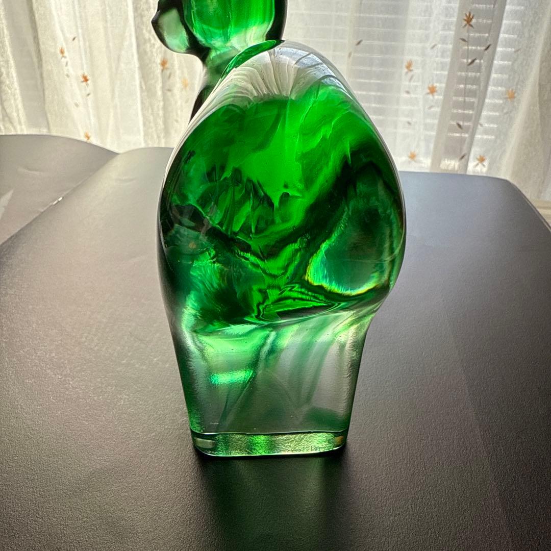 Tittot 琉園工房 クリスタル置物 猿 ガラス工芸