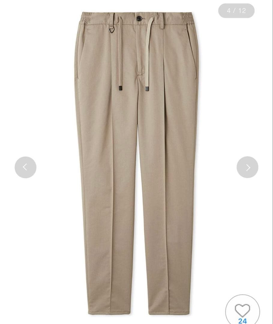 新品未使用アウールMALPENSA PLEATSベージュパンツLサイズ