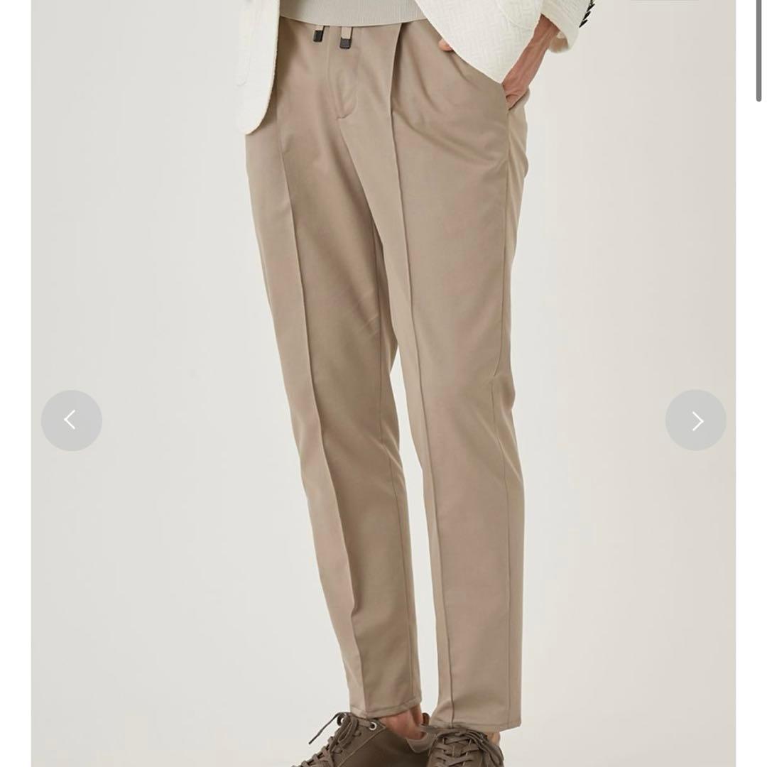 新品未使用アウールMALPENSA PLEATSベージュパンツLサイズ
