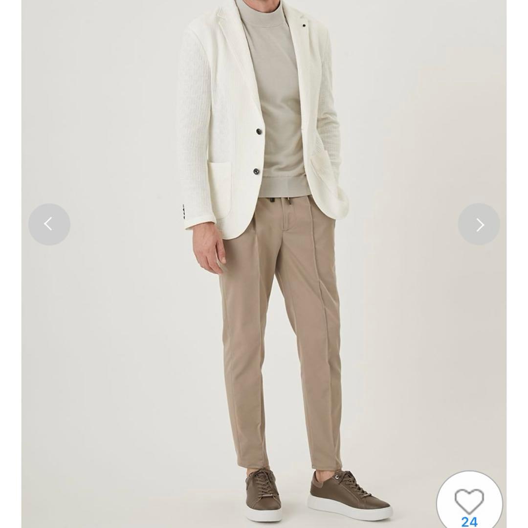 新品未使用アウールMALPENSA PLEATSベージュパンツLサイズ