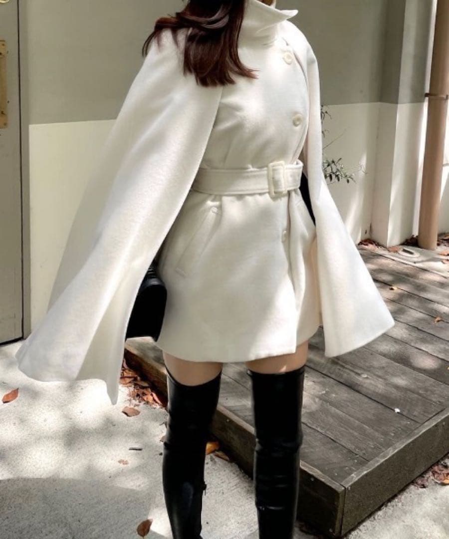  PARTY ♡ ロイヤルパーティー ケープコート オフホワイト