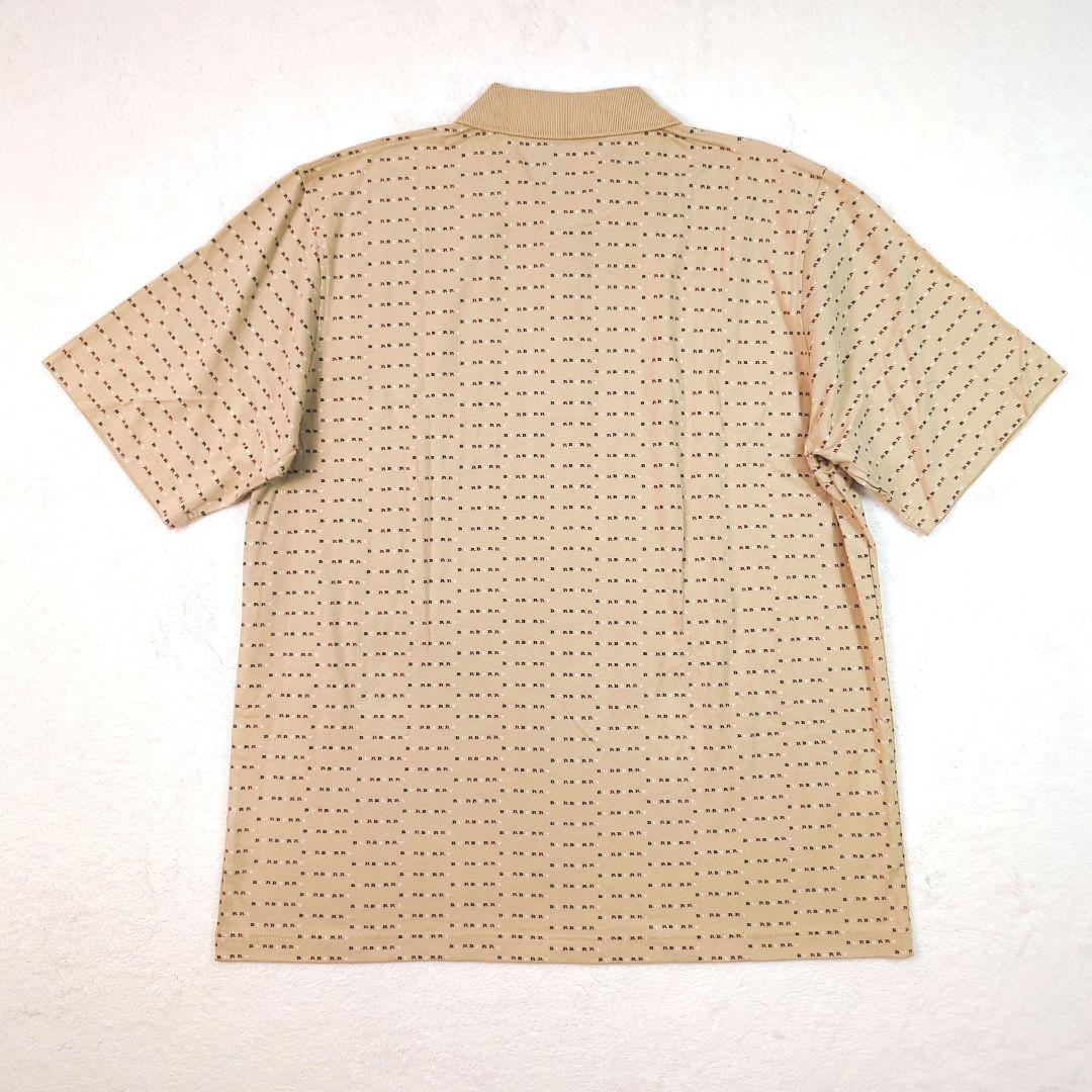 新品 タグ付き バーバリーロンドン 総柄 ポロシャツ コットン100%　L