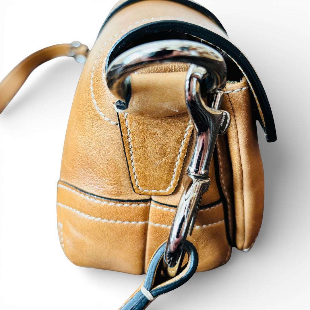 希少 COACH Soho Leather Bag 3683 Y2K brown