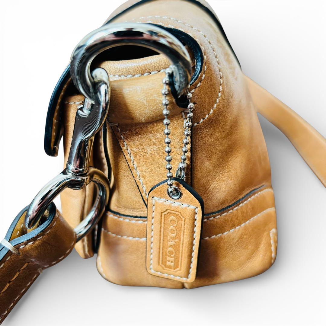 希少 COACH Soho Leather Bag 3683 Y2K brown