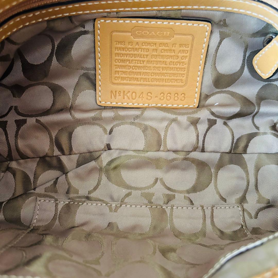 希少 COACH Soho Leather Bag 3683 Y2K brown