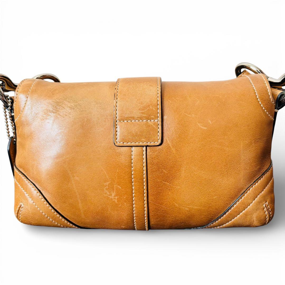 希少 COACH Soho Leather Bag 3683 Y2K brown