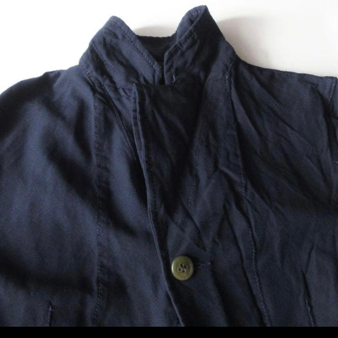 コムデギャルソン ポリ縮絨ドッキングテーラードジャケット ネイビー XS