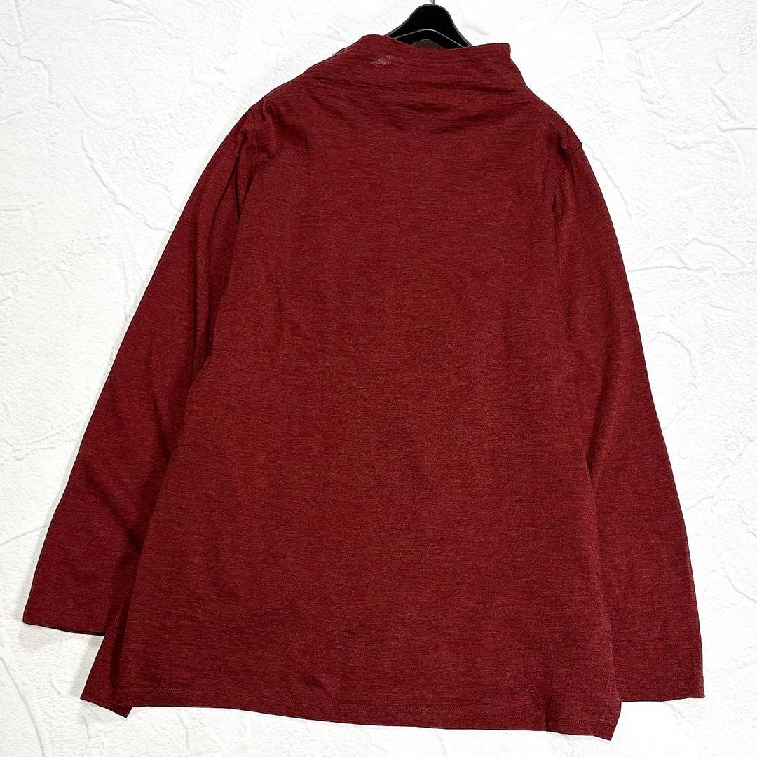 ✨美品✨慈雨　センソユニコ　チュニック　異素材切替　変形　ハイネック　ウール