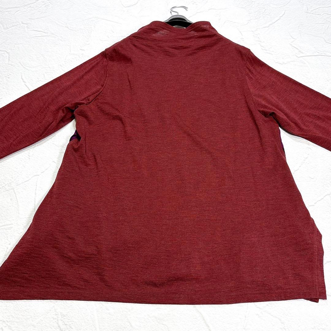 ✨美品✨慈雨　センソユニコ　チュニック　異素材切替　変形　ハイネック　ウール