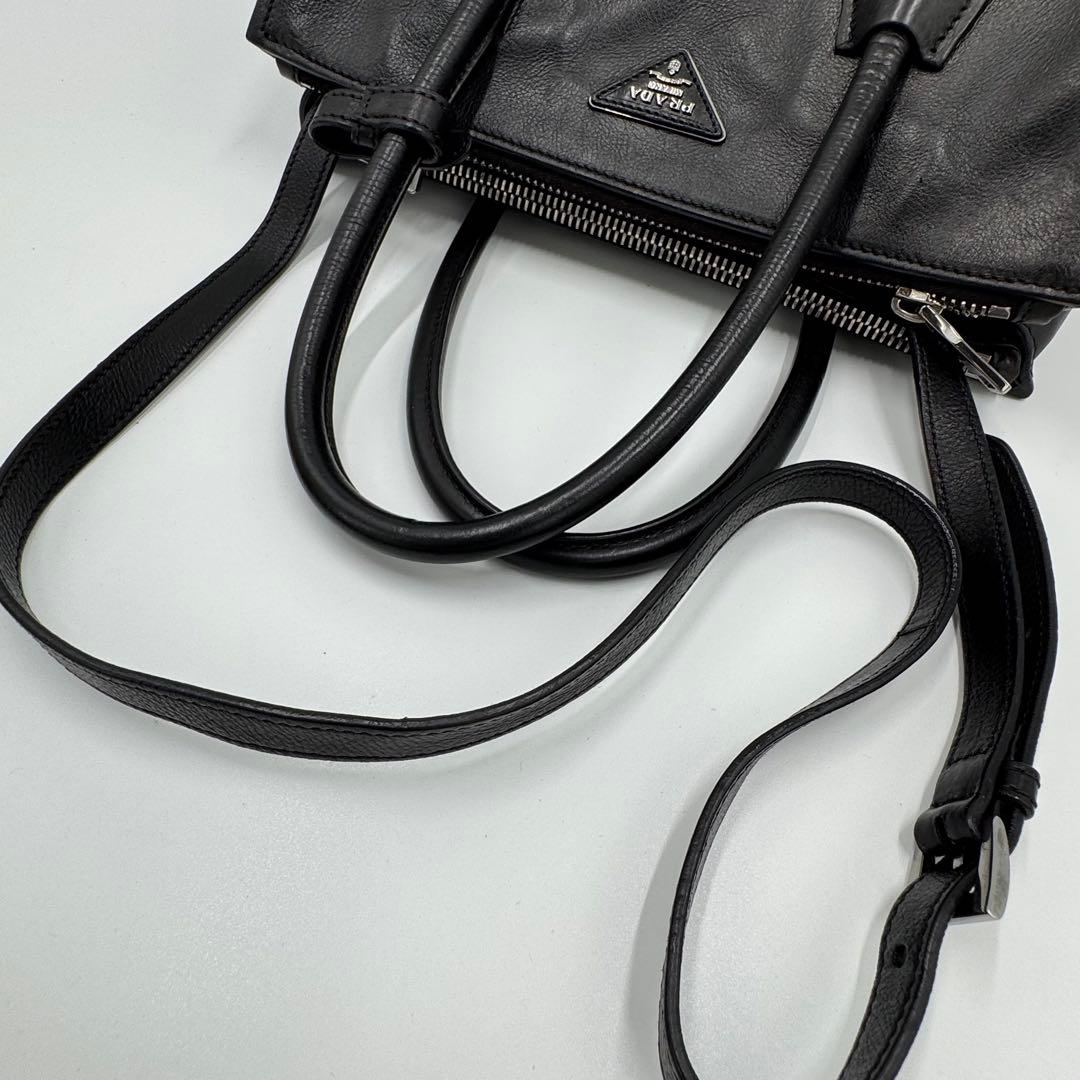 プラダ ガレリア レザー 2way トートバッグ ビジネスバッグ シリアル