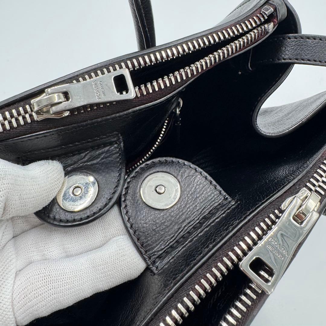 プラダ ガレリア レザー 2way トートバッグ ビジネスバッグ シリアル