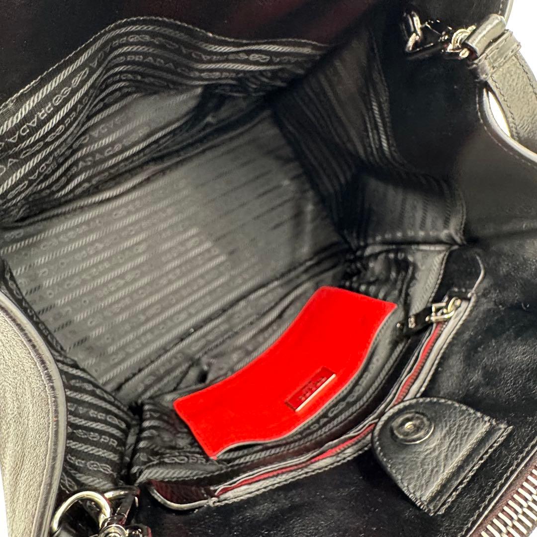 プラダ ガレリア レザー 2way トートバッグ ビジネスバッグ シリアル