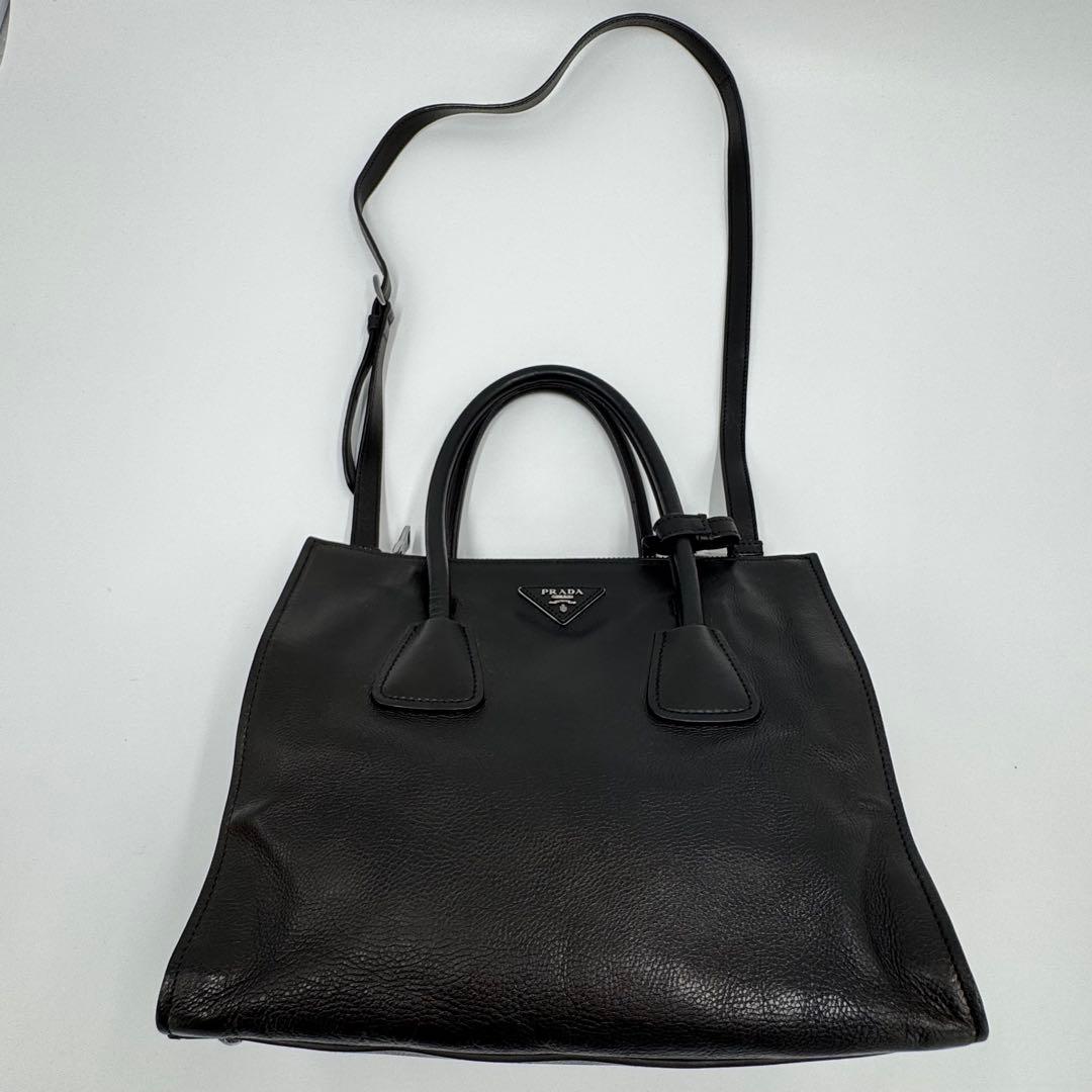 プラダ ガレリア レザー 2way トートバッグ ビジネスバッグ シリアル