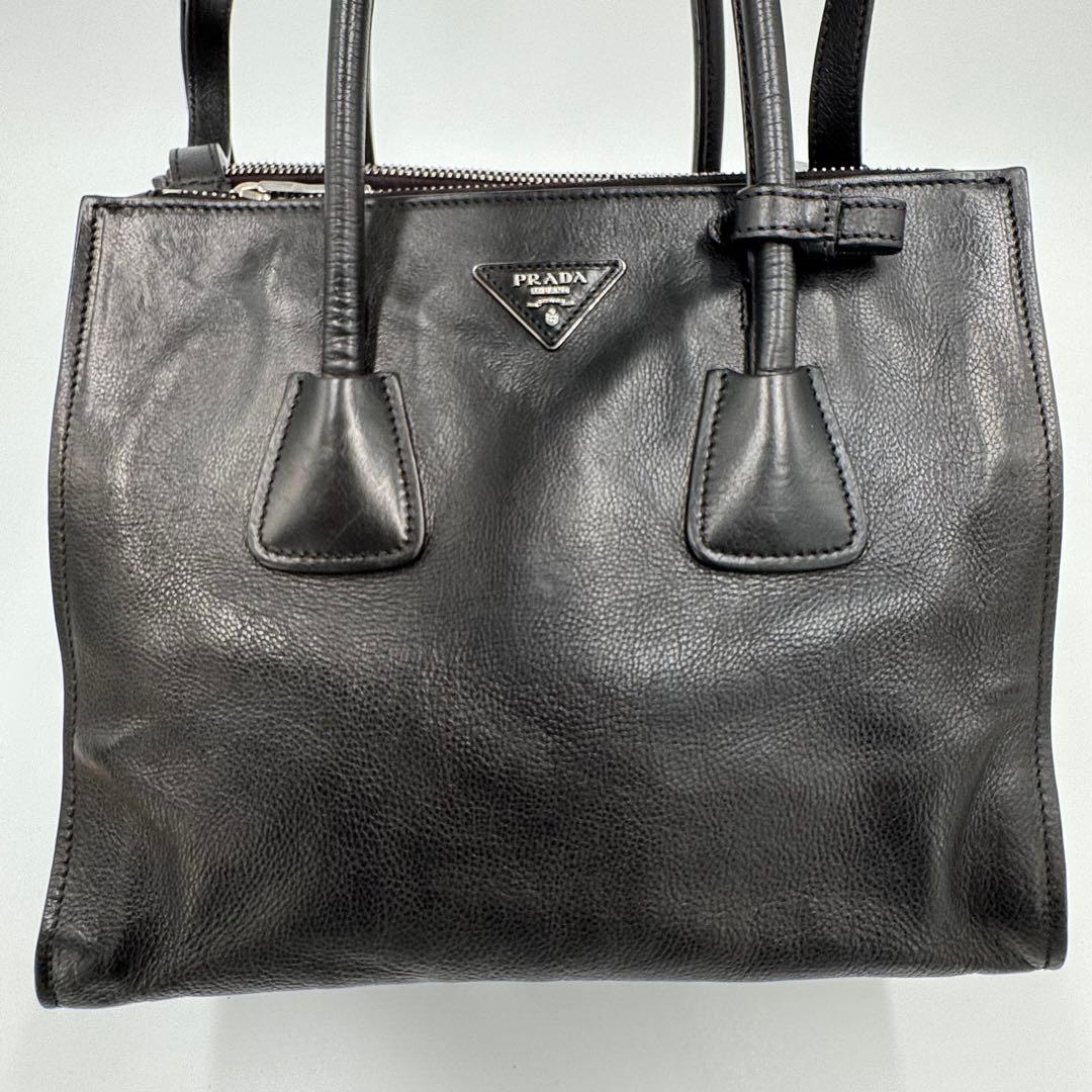 プラダ ガレリア レザー 2way トートバッグ ビジネスバッグ シリアル