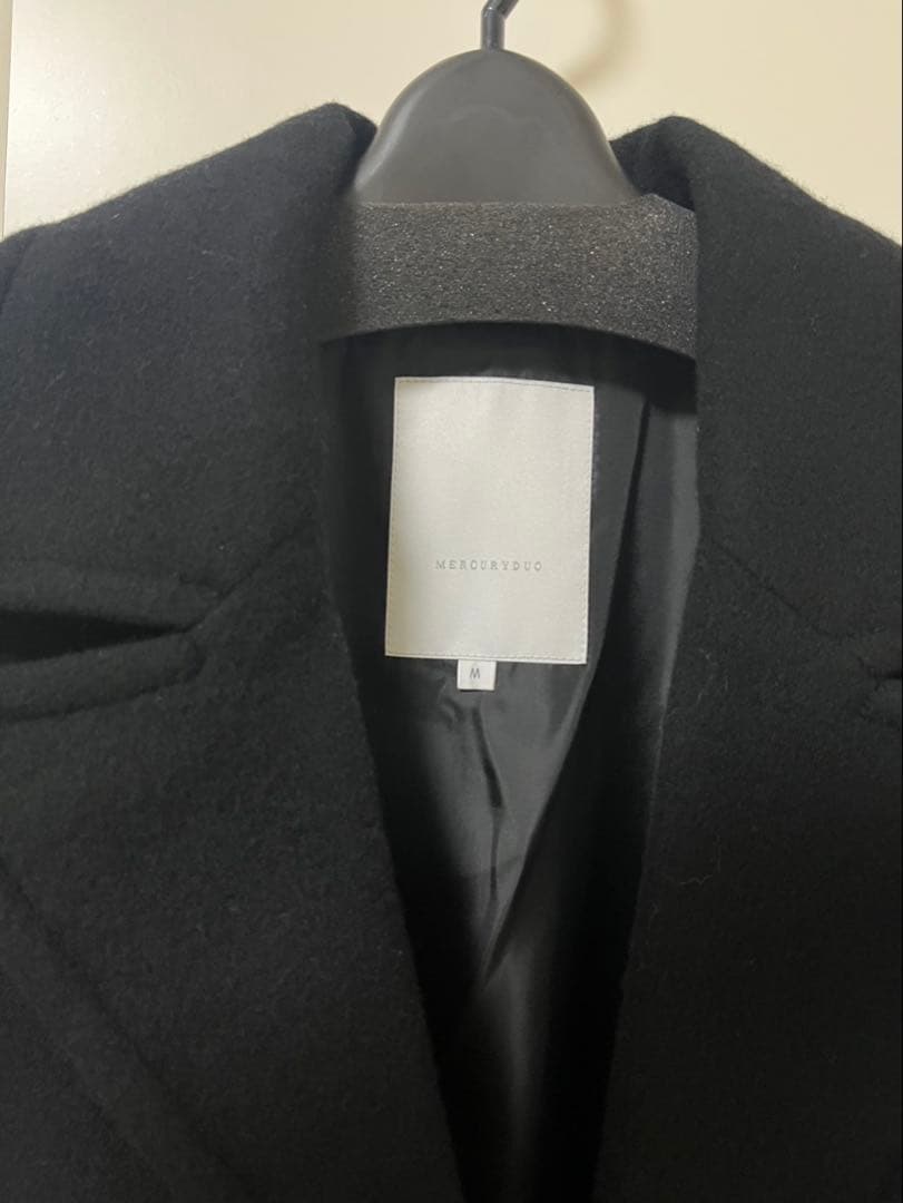 さ*ら様 MERCURYDUO ウールチェスターコート ブラック M