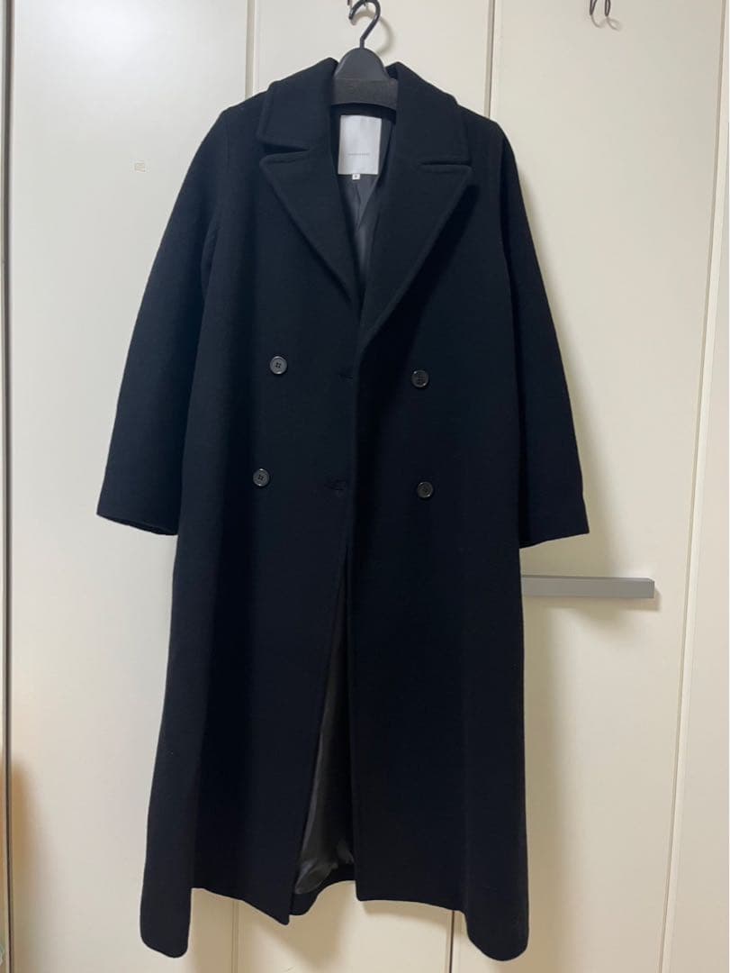 さ*ら様 MERCURYDUO ウールチェスターコート ブラック M