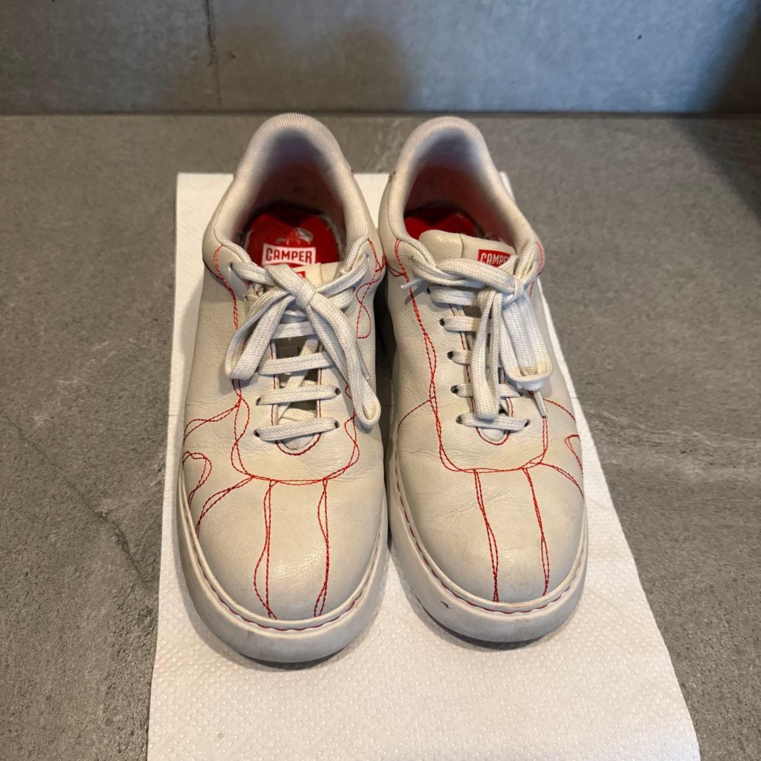 【23.5〜24】CAMPER TWINS レザースニーカー