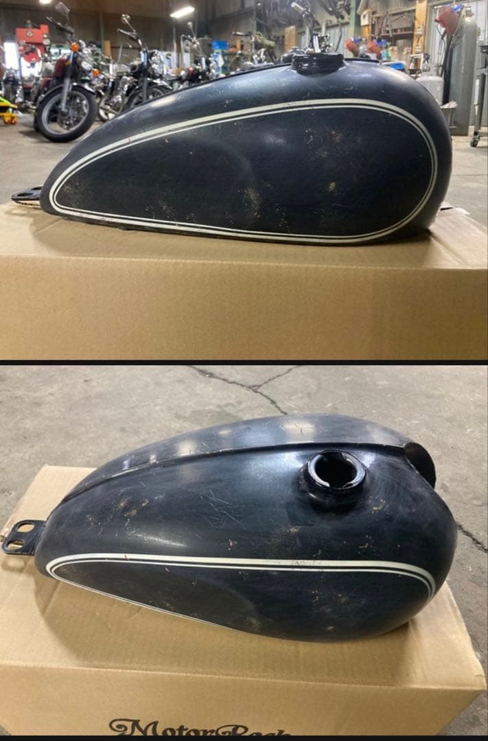 W650 モーターロック ボンネビルタンク エイジング加工 内部コーティング済み