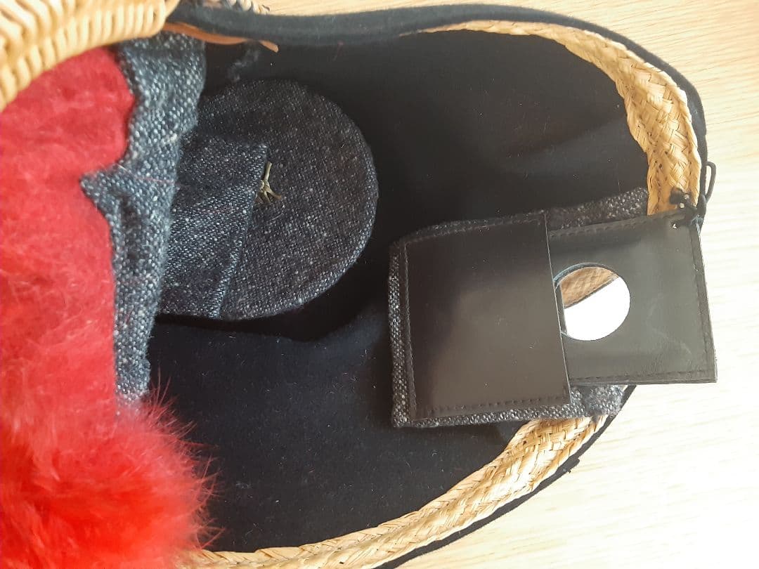 ebagos エバゴスバッグ　フォックスファーつき