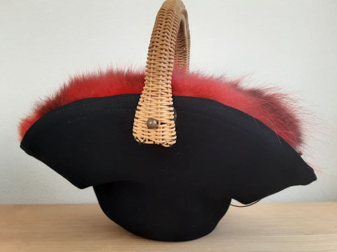 ebagos エバゴスバッグ　フォックスファーつき