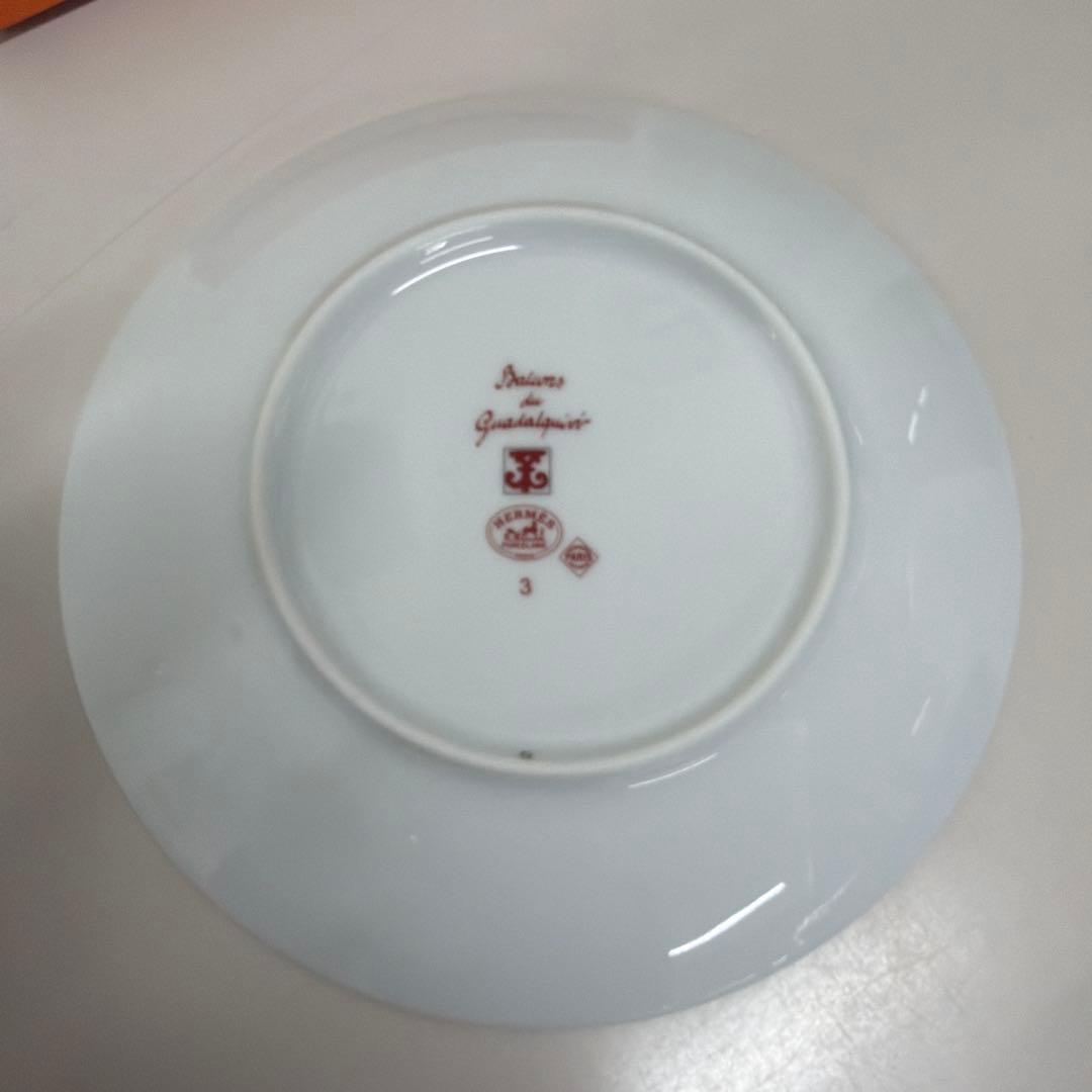 【美品】HERMES エルメス　ガダルキヴィール　プレート　17cm NO.3