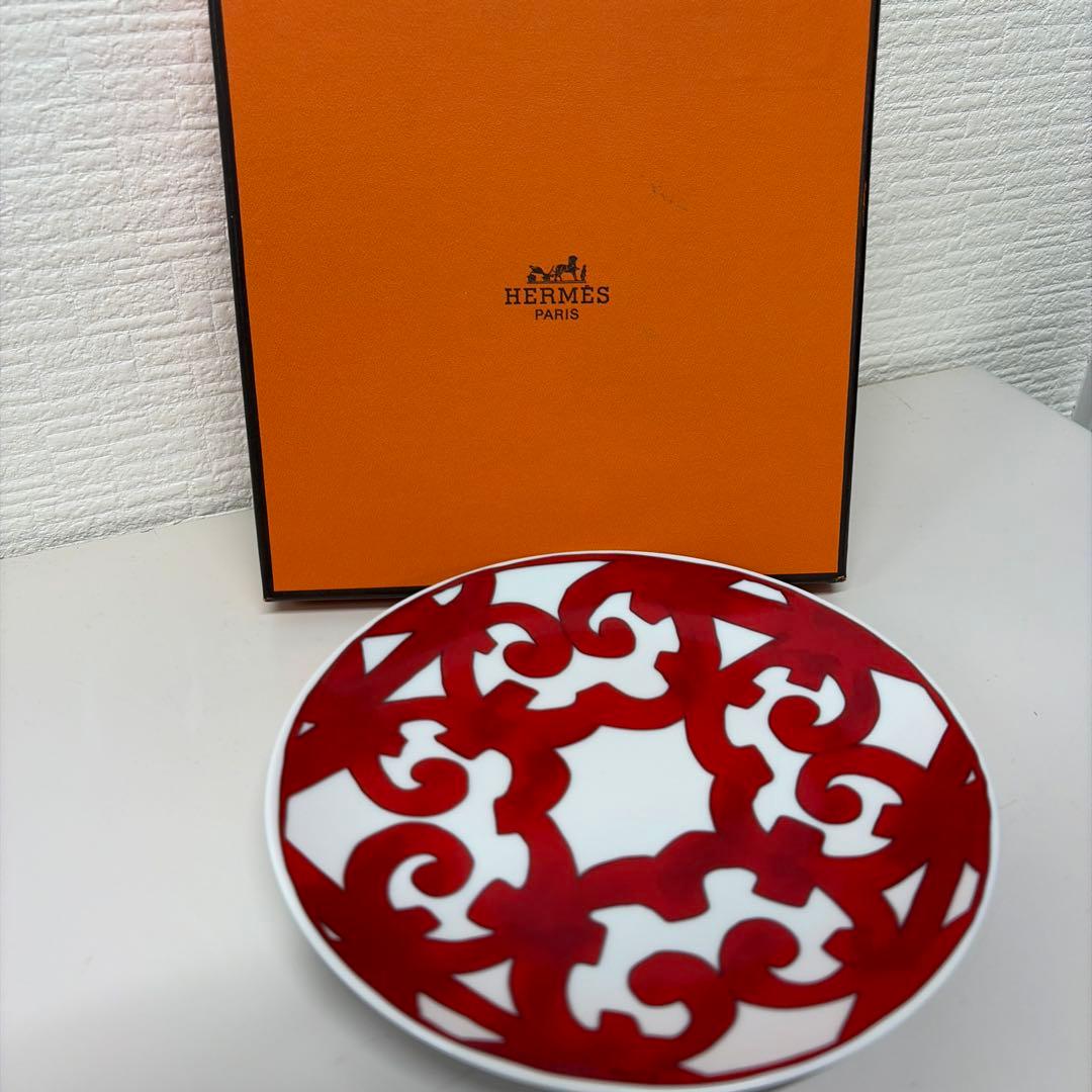【美品】HERMES エルメス　ガダルキヴィール　プレート　17cm NO.3