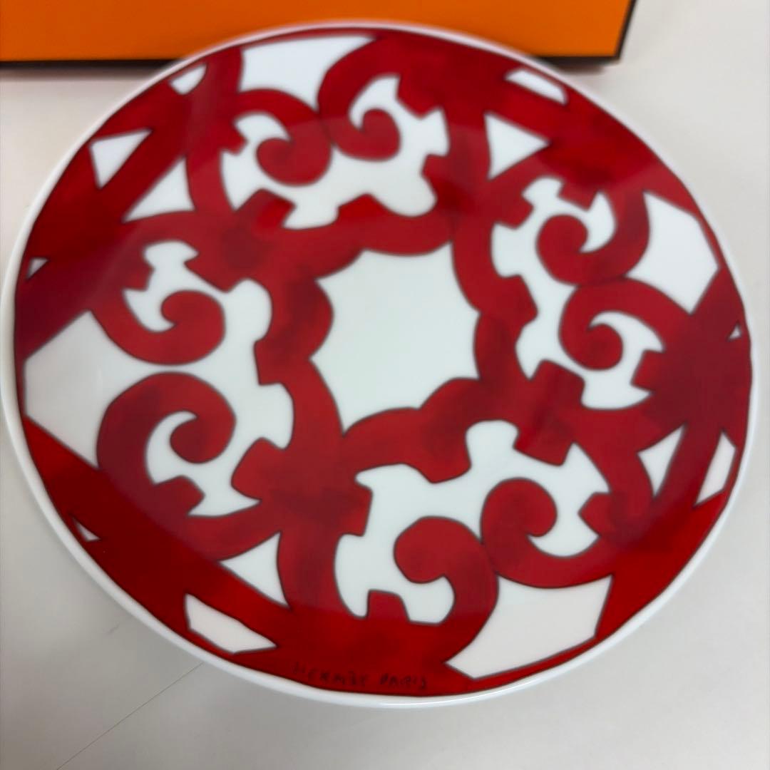 【美品】HERMES エルメス　ガダルキヴィール　プレート　17cm NO.3