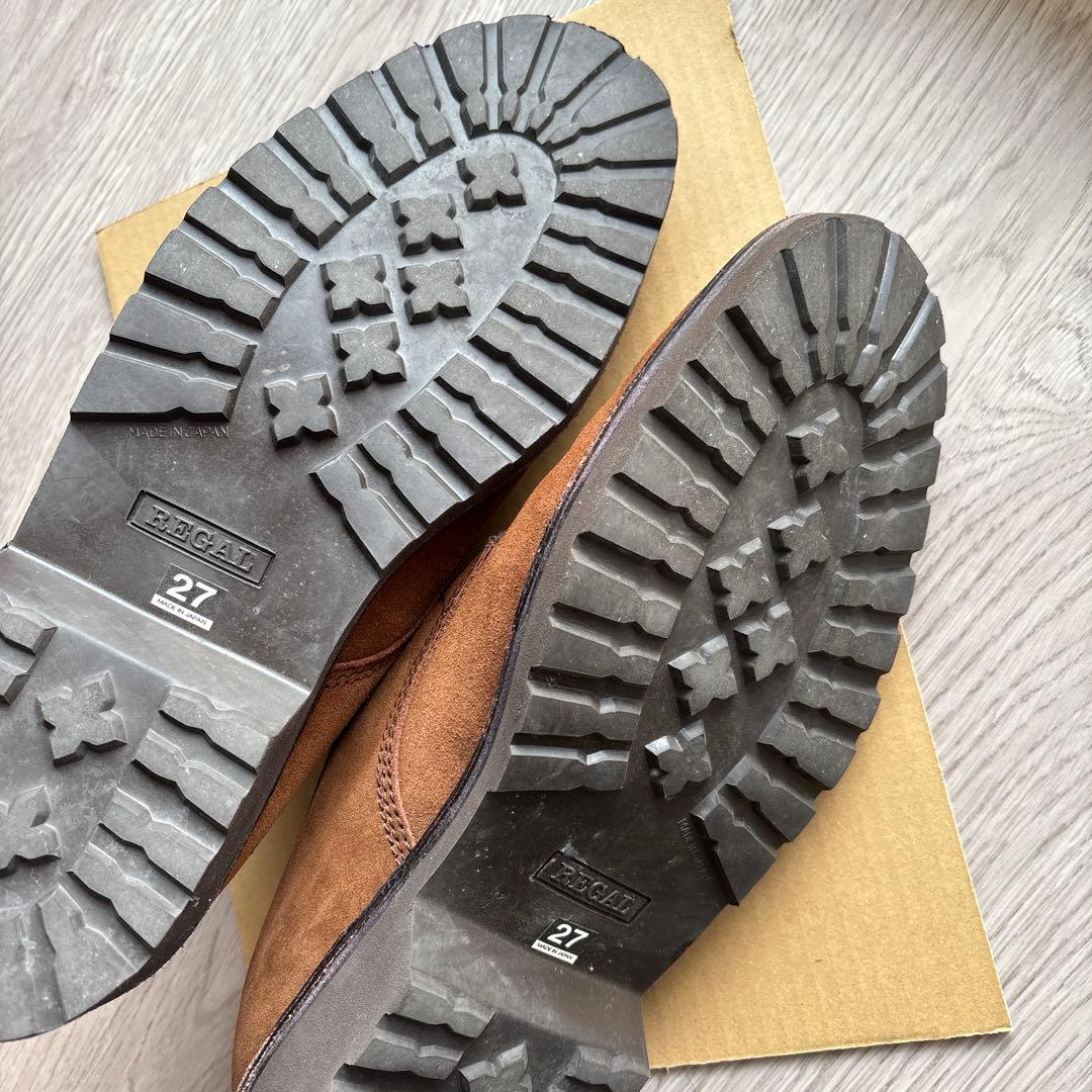 REGAL ブラウン スエード レースアップシューズ