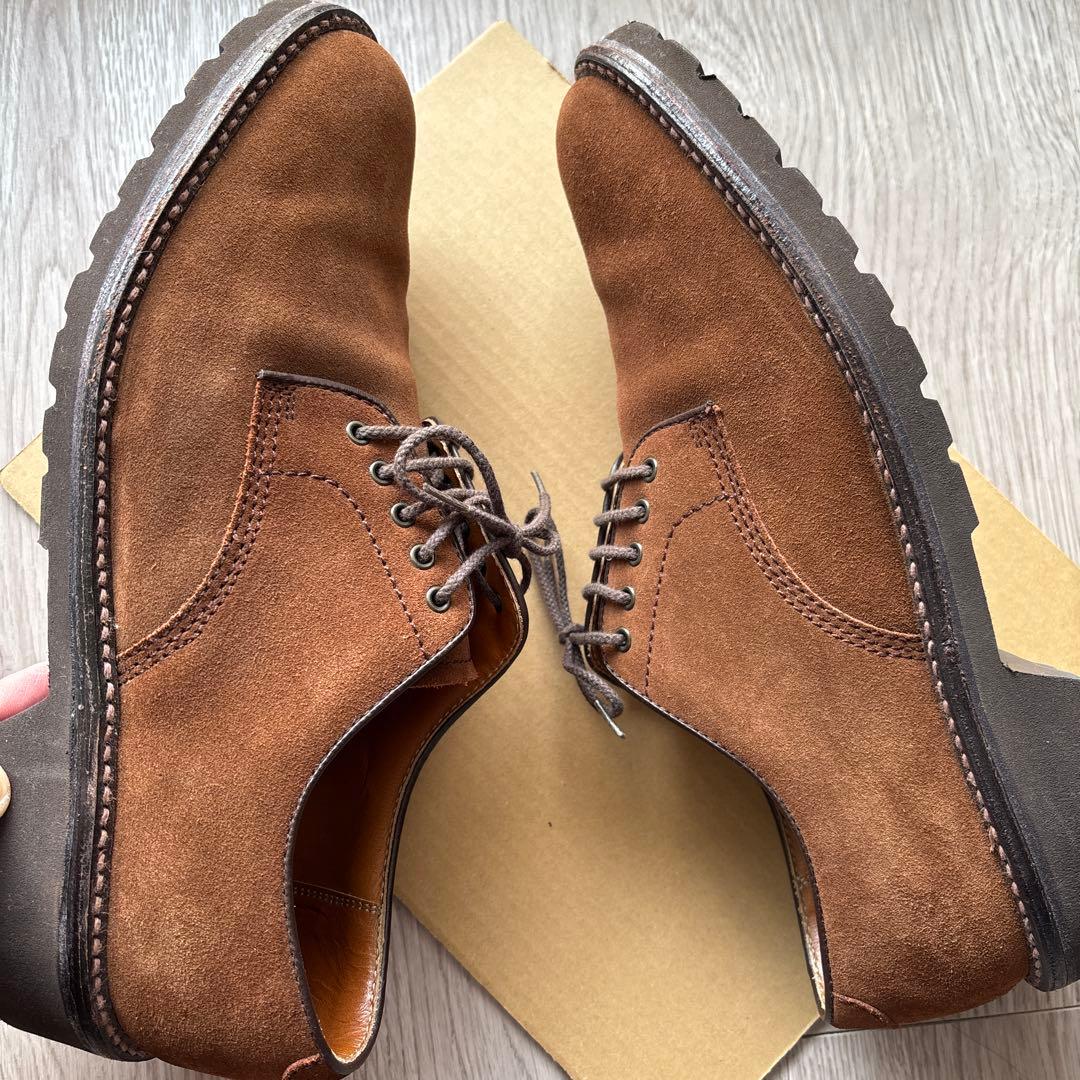 REGAL ブラウン スエード レースアップシューズ