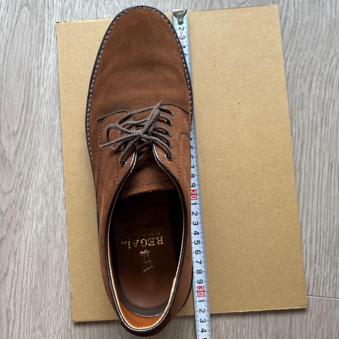 REGAL ブラウン スエード レースアップシューズ