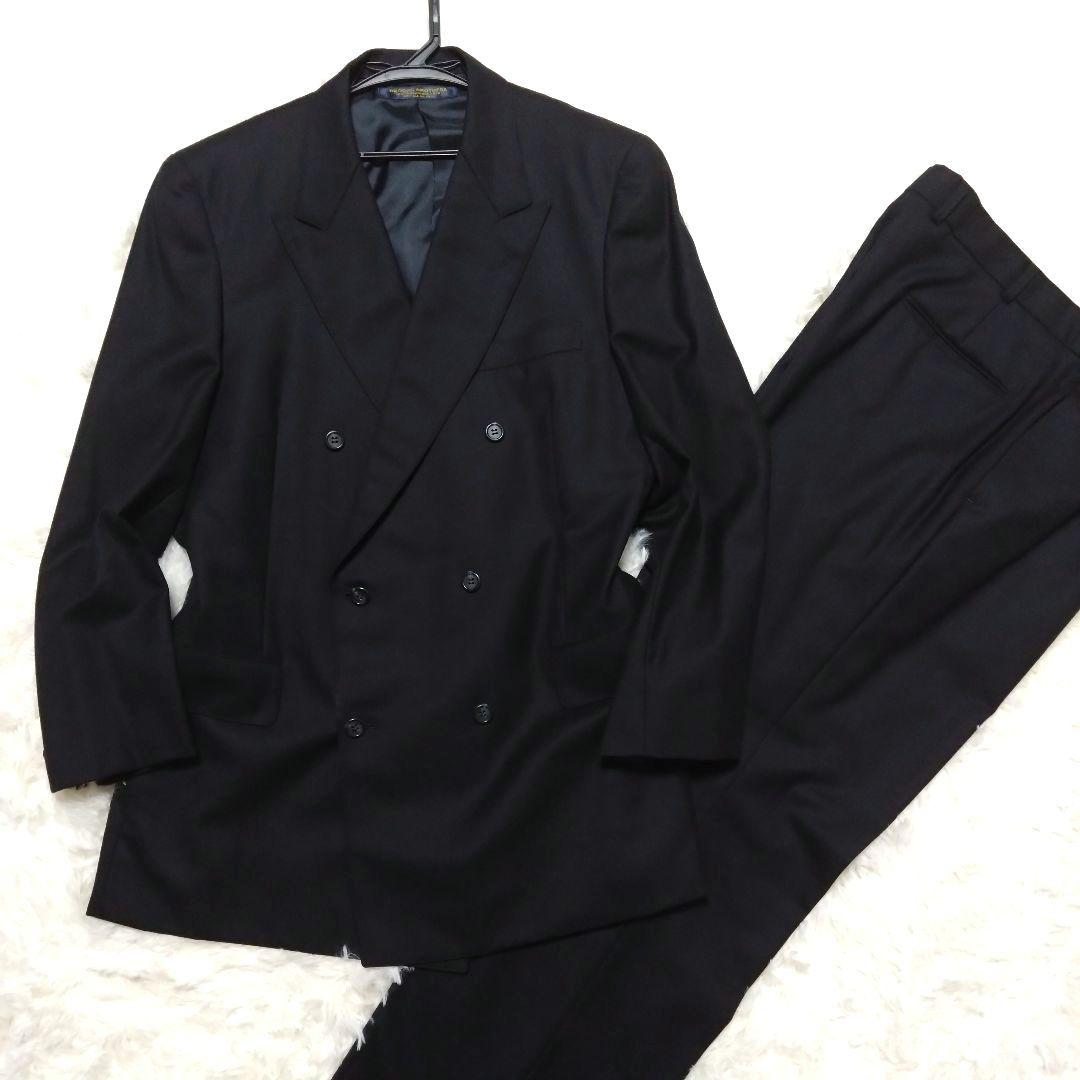 極美品 ブルックスブラザーズ セットアップスーツ ダブル XLサイズ ネイビー