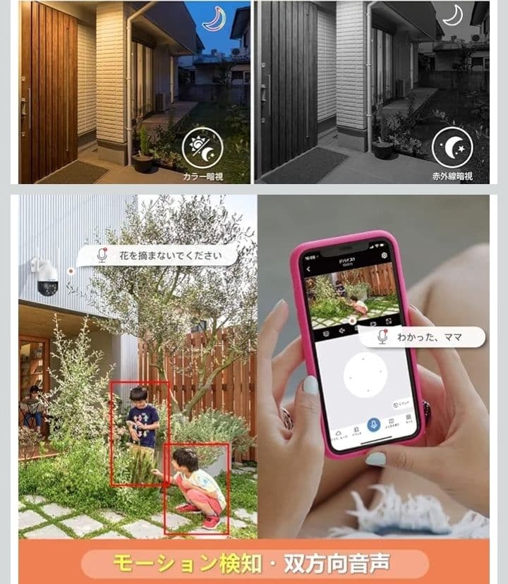 最安値★新品未使用　防犯カメラ 監視カメラ モニター付き 2台セット