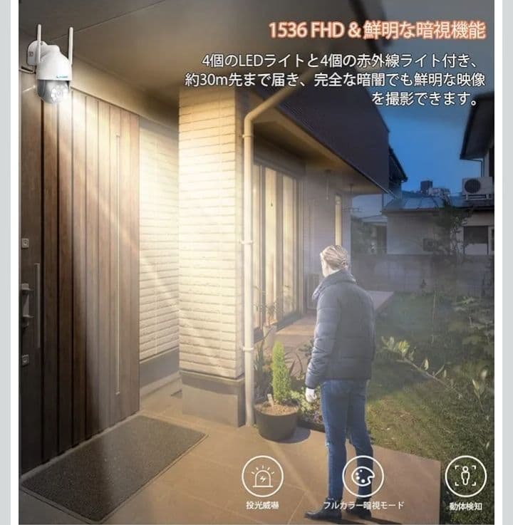 最安値★新品未使用　防犯カメラ 監視カメラ モニター付き 2台セット