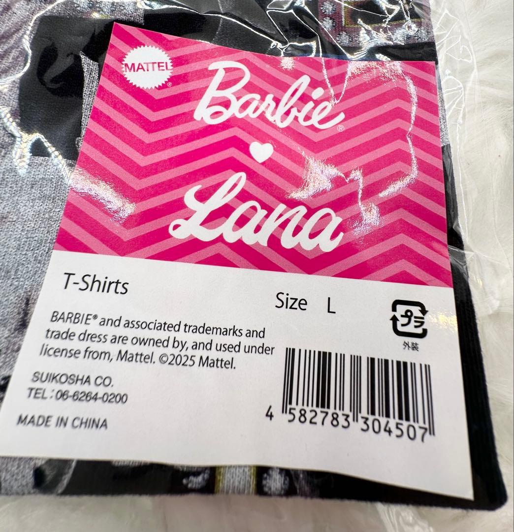 【新品未開封】Barbie × LANA 会場限定コラボTシャツ L黒　希少レア