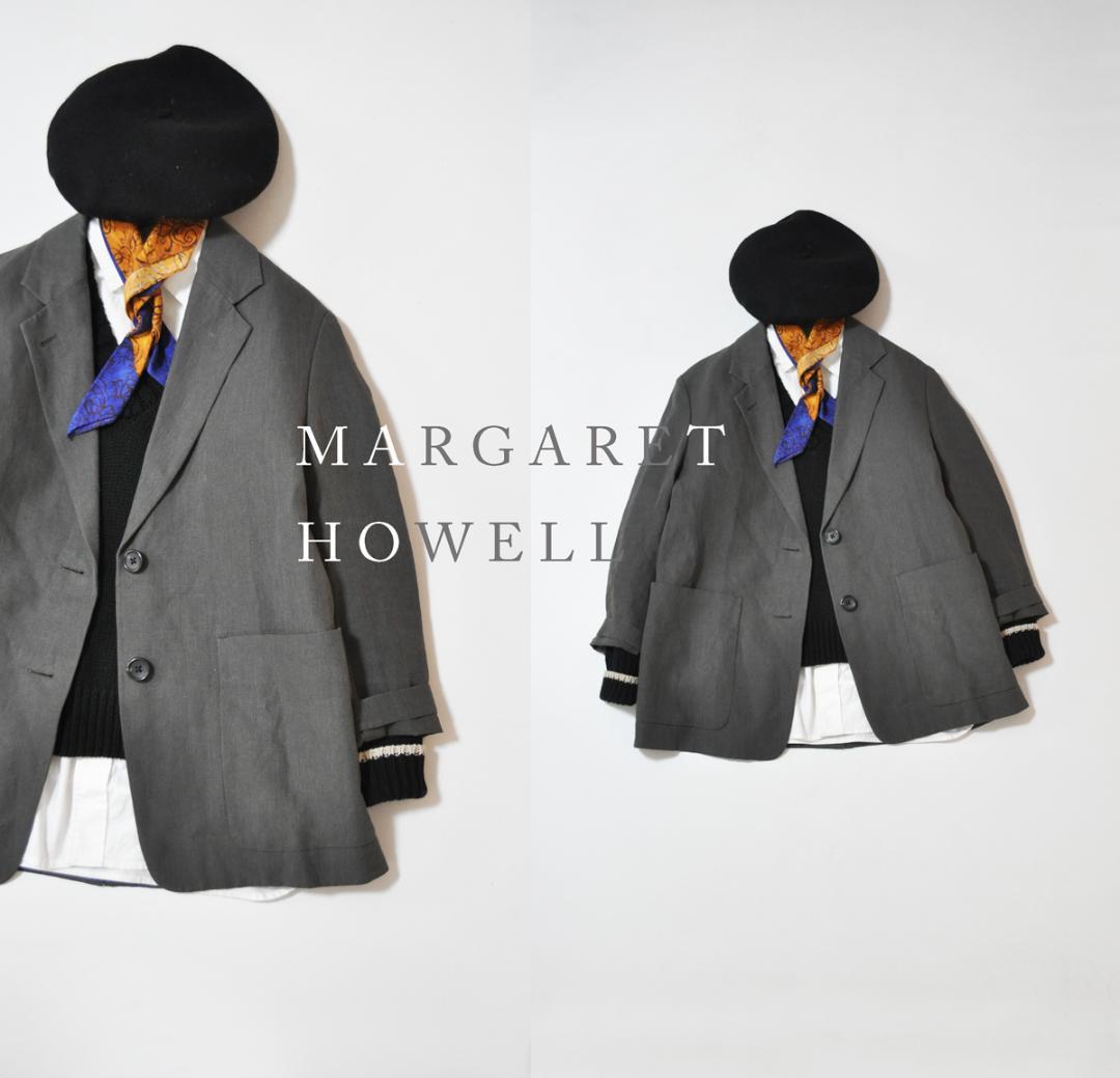 美品 2024ss マーガレットハウエル LINEN JACKET ジャケット