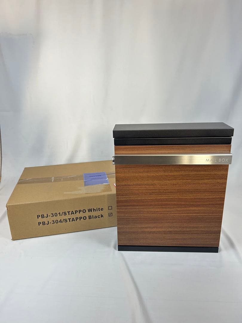 未使用 丸三タカギ 郵便ポスト スタッポ 木目調 ダイヤル錠 STP-B-2